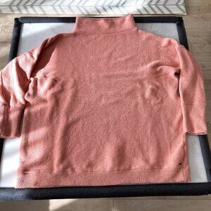 O'Neill Throw It On Mock Neck Sweater / tunic, oversized, peach / coral XL / XXL